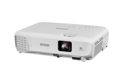 Epson EB-X49 3LCD Technology XGA Projector, 3600 Lumen Brightness, 120Hz 2D, 12.000 hours in ECO mode, Aspect Ratio 4:3, Динамики (1x5 вт), iProjection App, USB 2.0, RS-232C, Ethernet (LAN), VGA, HDMI, Kensington lock, White