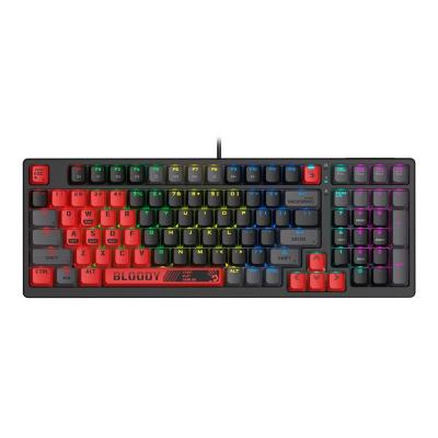 A4TECH BLOODY S98 SPORTS NAVY GAMING MECHANICAL BLMS RED SWITCH RGB KEYBOARD USB US+RUS
