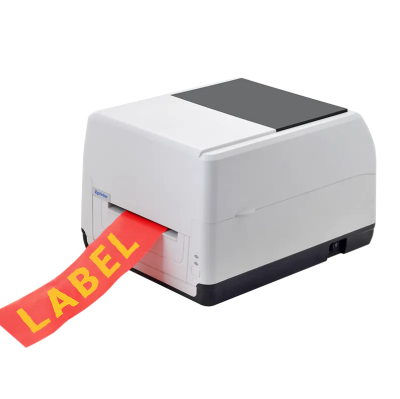 Xprinter XP-T451B 4inch direct and transfer thermal barcode printer USB+LAN, White, 127mm/s, EU plug