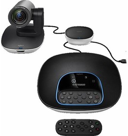 Камера для видеоконференций Logitech Group ConferenceCam 960-001058 Full HD, 1080p, View 90°, 10x Zoom, Speakerphone 360°, NFC, Bluetooth, пульт ДУ, USB 2.0, Black (CC3500e)