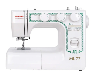 Швейная машина JANOME ML 77 (верт/горизонт. челнок. 25 швейных операций, петля-автомат)