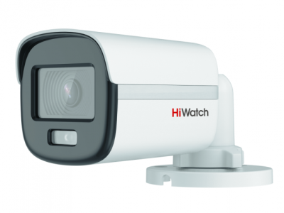 HD-TVI camera HIWATCH DS-T200L(B)(2.8mm) цилиндр,уличная 2MP,LED 20M ColorVu,MIC