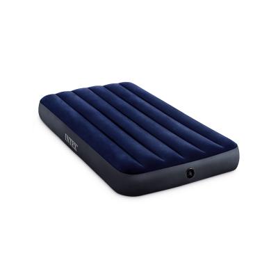 Матрас надувной Dura-Beam Classic Downy Airbed (Twin) 191 х 99 х 25 см, INTEX, 64757, Винил, Флокированый верх, Технология Fiber-Tech, Синий, Цветная коробка