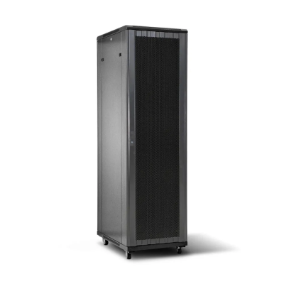 Шкаф серверный SHIP 601S.6824.54.100, 154 серия, 19'' 24U, 600*800*1200 мм, Ш*Г*В, IP20, Передняя перфорированная дверь, Чёрный