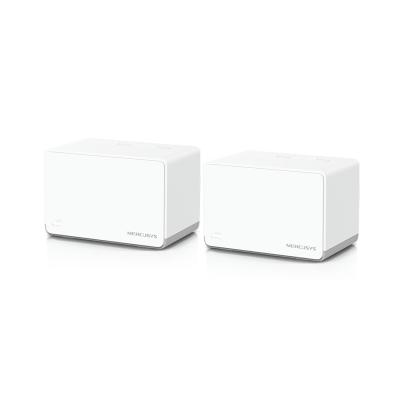 Маршрутизатор, Mercusys, Halo H70X(2-pack), 802.11a/b/g/n/ac/ax, AX1800 Домашняя Mesh Wi-Fi система (2 модуля), 3 порта 10/100/1000T на каждом устройстве (автоопределение WAN/LAN)