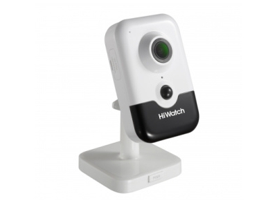 IP camera HIWATCH DS-I414(C)(2.8mm) кубическая 4MP,IR 10M,PoE,microSD,MIC-SPEAK,PIR