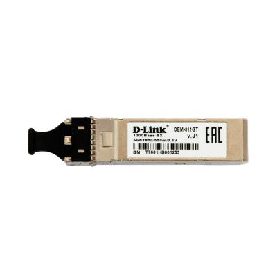 Трансивер, D-Link, 311GT/A1A, SFP-трансивер с 1 портом 1000Base-SX для многомодового оптического кабеля (до 550 м)