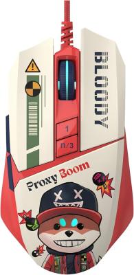 A4TECH BLOODY SAVAGE IMPACT W63 MAX PROXY BOOM GAMING MOUSE 12000CPI RGB RED-WHITE USB