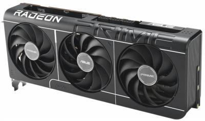 ASUS PRIME AMD Radeon RX 9070 XT OC Edition 16GB GDDR6 256-bit Engine Clock 3030MHz, Memory Speed 20000MHz, Triple Fan, Stainless Steel Vented Backplate, Dual BIOS, Axial-tech fan, PCI Express 5.0, OpenGL®4.6, GPU Tweak 3, HDCP 3x DisplayPort 1xHDMI 