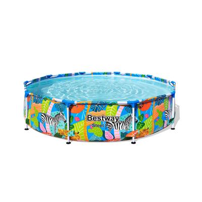 Каркасный бассейн Steel Pro 305 х 66 см, BESTWAY, 56985, Винил, 4062 л., Стальной каркас, Многоцветный принт, Цветная коробка