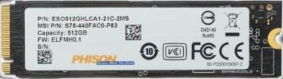 SSD PHISON ESO512GHLCA1-21C-2MS 512GB M.2 2280 PCIe NVME Gen4x4