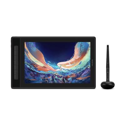 Графический планшет/монитор, Huion, Kamvas Pro 13 (2.5K) (GT1302), 13.3", Разрешение 2560х1600, Яркость 220cd/m2, Матрица IPS, 5080 lpi, Чувствительность к нажатию 8192, Интерфейс USB, Рабочая область 293,76*165,24 мм., Чёрный