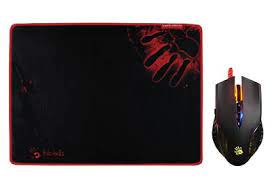 A4TECH BLOODY Q5081S BLOODY NEON X'GLIDE GAMING MOUSE Q50 + PAD USB BLACK