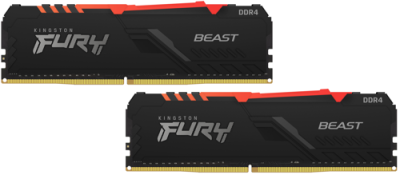 DDR4 64GB (2x32GB) PC-28800 (3600MHz) KINGSTON FURY BEAST RGB KF436C18BBAK2/64 