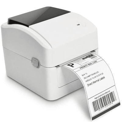 Xprinter XP-420B 4inch direct thermal barcode printer USB+LAN, White, 152mm/s, EU plug