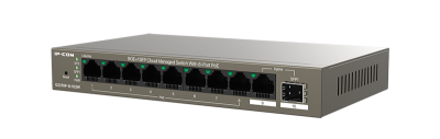 HUB Switch IP-COM(Tenda) G2210P-8-102W 8-port PoE 1000Mbps+2-port 1000Mbps Cloud Managed Steelcase