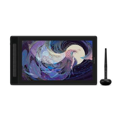 Графический планшет/монитор, Huion, Kamvas Pro 16 (2.5K), 16", GT1602, Разрешение 2560х1440, Яркость 220cd/m2, Матрица IPS, 5080 lpi, Чувствительность к нажатию 8192, Интерфейс USB, Рабочая область 293,76*165,24 мм., Чёрный