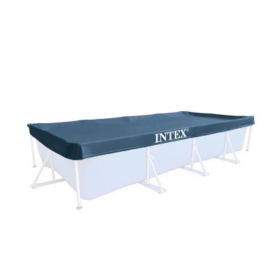 Тент для каркасных бассейнов размером 450 х 220 см, INTEX, 28039, Винил PVC, Тёмно-синий, Цветная коробка