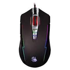 A4TECH BLOODY P93A RGB GAMING MOUSE BULLET GREY METAL FEET ACTIVE USB BLACK