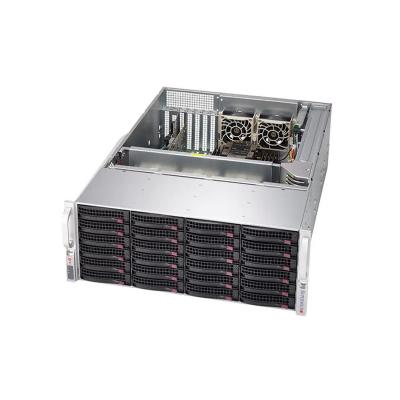 Серверная платформа, SUPERMICRO, SSG-6049P-E1CR24H, 4U, 2x3647, 16xDDR4, 24x3.5" SAS expander, 1200W, Black