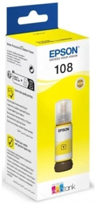 Картридж Epson C13T09C44A 108 EcoTank для L8050/18050 жёлтый