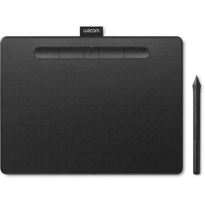 Цифровой графический планшет Wacom Intuos Medium CTL6100WLK0, A5, USB, Bluetooth, 4096 Pressure Levels, Black+Wacom Pen 4K LP-1100K