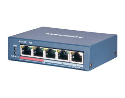 HUB Switch HIKVISION DS-3E0105P-E/M(B)(STD) 4x10/100Mbps PoE,1x1000Mbpc,PoE budget:35W Metal