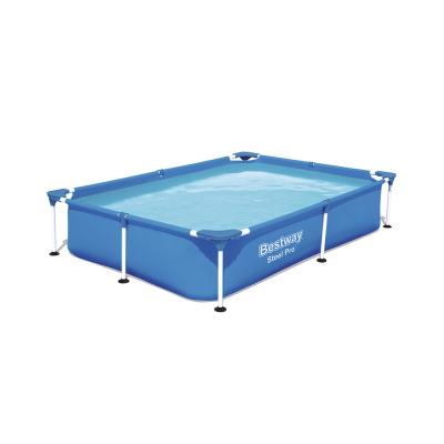 Каркасный бассейн Steel Pro 221 х 150 х 43 см, BESTWAY, 56401, Винил, 1200 л., Стальной каркас, Синий, Цветная коробка