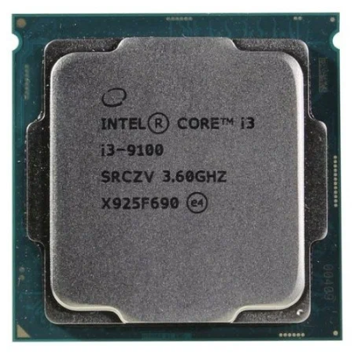Процессор Intel Core i3-9100, CPU LGA1151v2, 3.60GHz-4.20GHz, 4xCores, 6MB Cache L3, EMT64, Intel® UHD 630, Coffee Lake (9th Gen), Tray
