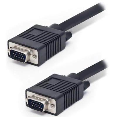 Интерфейсный кабель SHIP VG002M/M-20P, VGA, 15Male/15Male, Пол. пакет, 20 м, Чёрный