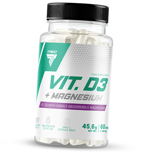 Trec Nutrition vitamin D3+Magnesium (60 капс)