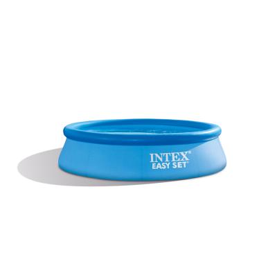 Семейный надувной бассейн Easy Set 305 x 76 см, INTEX, 28122NP, Винил, 3853 л., Ф-насос 28602 (1250л/ч), Голубой, Цветная коробка