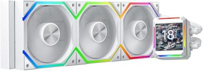 Liquid Cooler Jungle Leopard Astroshel LCD 360 White 3x120mm Fan A-RGB 2.8" LCD Display LGA1700/1200/115X AMD AM4/AM5