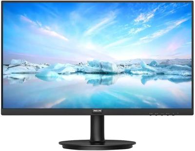 PHILIPS 241V8B 23.8” (1920х1080) LED FHD IPS, 100Hz, 1300:1, 250 cd/m2, 178/178, 4ms, 3-сторонняя безрамочная конструкция, Наклон -5/20 градусов, Low Blue Mode, Flicker-free technology, Adaptive-Sync technology, Kensington lock, VGA (D-SUB), HDMI, Bl