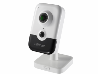 IP camera HIWATCH DS-I214(B)(2.8mm) кубическая 2MP,IR 10M,PoE,microSD,MIC-SPEAK,PIR