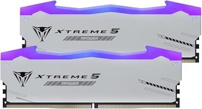 DDR5 48GB (2x24GB) PC-48000 (6000MHz) PATRIOT EP VIPER XTREME 5 RGB MPOWER PVXR548G60C30KM